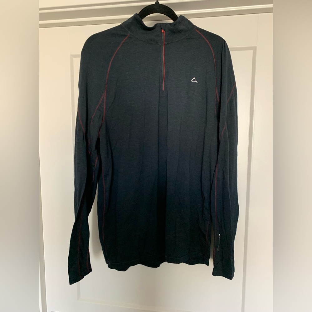 Paradox Merino Blend Black Long Sleeve Athletic Top